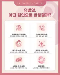 은평연세병원 SNS 콘텐츠 — 유방암의 원인