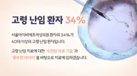 서울IVF여성의원 고령 난임 환자 진료 안내 콘텐츠